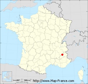 Small administrative base map of La Motte-en-Champsaur
